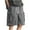 Gray, variant on ZQUUVOU Men's Cargo Shorts Solid Color Pockets Drawstring Elastic Waist Comfortable Shorts Black