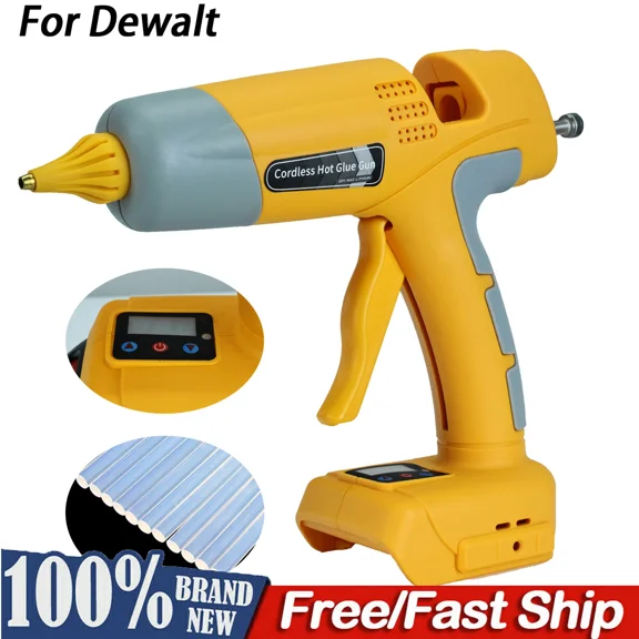 Cordless Hot Melt Glue Gun Repair DIY Tool Set With 10 Glue Stick for DeWalt 18V