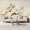 Color 4, variant on White Blossoms Blue Delicate floral artwork spring flowers Peel and Stick Wall Murals 69"H x 96"W Removable PVC Wallpaper Self-Adhesive Wall Paintings for Bedroom Living Room