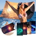 thumbnail image 1 of Yhsdtq,Special Price,Microfiber Beach Towel, Super Lightweight Blanket, Quick-Dry, Sandproof, Multi-Purpose, For Travel, Pool, 30x60 Inch, Absorbent, Compact | Polyester, A, 1 of 8