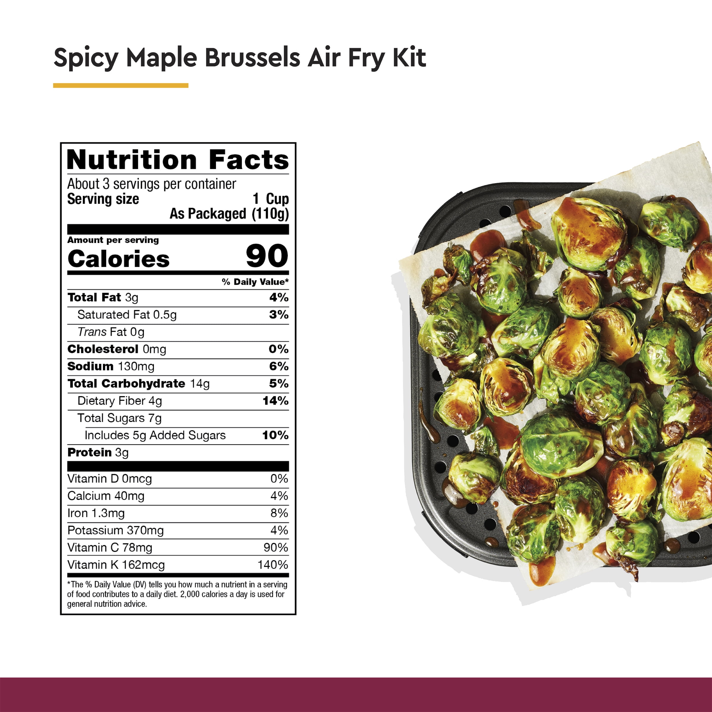 Taylor Farms Air Fry Spicy Maple Brussels, 12 oz, Fresh