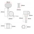 thumbnail image 2 of unbranded 6Ud String Tuning Peg Plata Compatible Con Guitarras Eléctricas Y Acústicas Fácil Instalación, 2 of 7