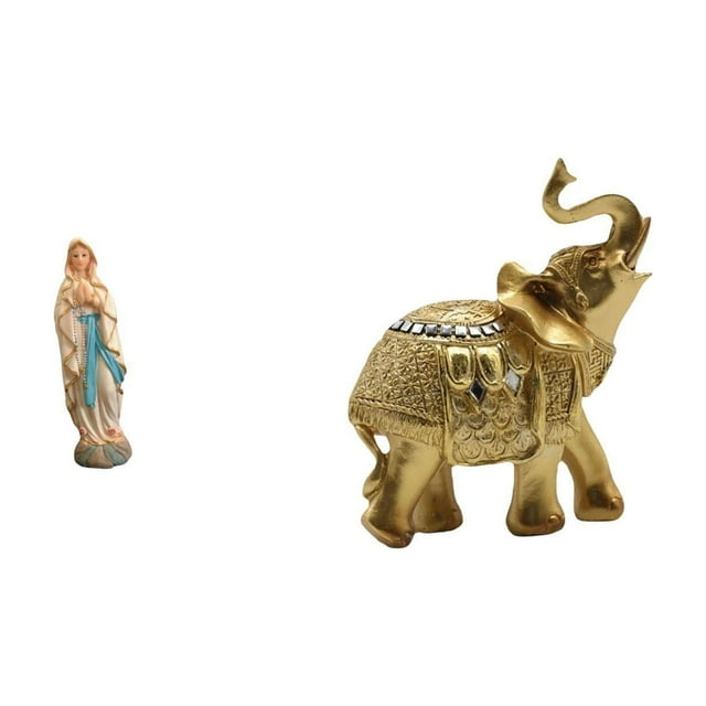 Estatua de María, figura de resina, adorno de escritorio, escultura de , colección religiosa, apta para oficinas, estanterías, escri