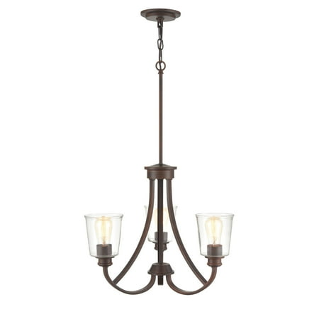 

Millennium Lighting Forsyth 3 Light Chandelier Ceiling Fixture in Rubbed Bronze