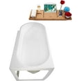 thumbnail image 4 of 65" Streamline B-340-108-BNK Soaking Freestanding Tub and Tray With Internal Drain in Brushed Nickel, 4 of 7