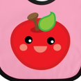 thumbnail image 4 of Inktastic Smiling Apple Boys or Girls Baby Bib, 4 of 4