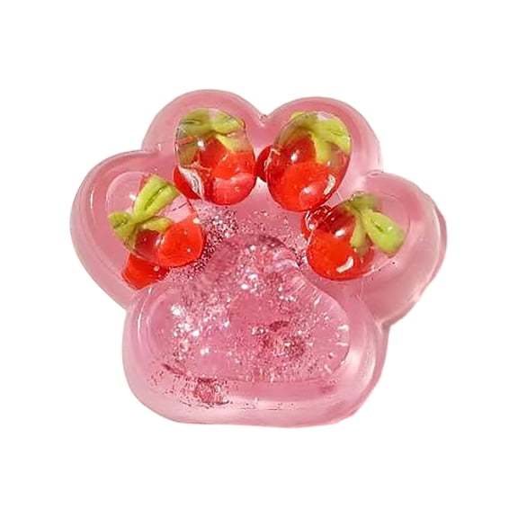 Taba Squishy Transparent Cat Paw Squeeze F*idget Toys for Adults Colorful Kawaii Squishies, Gifts for Birthday