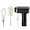 Black, variant on YongCo Rechargeable Silicone Bottle Brush Electric Cleansing Structure 3 Brush Executives 12Inch Reach 1000mAh Battery Pace Set