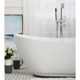 thumbnail image 2 of Pemberly Row 62" Oval Plastic Soaking Bathtub in Glossy White, 2 of 14
