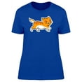 thumbnail image 1 of Red Cat Walking Sticker T-Shirt Women -Image by Shutterstock, Female Small, 1 of 2