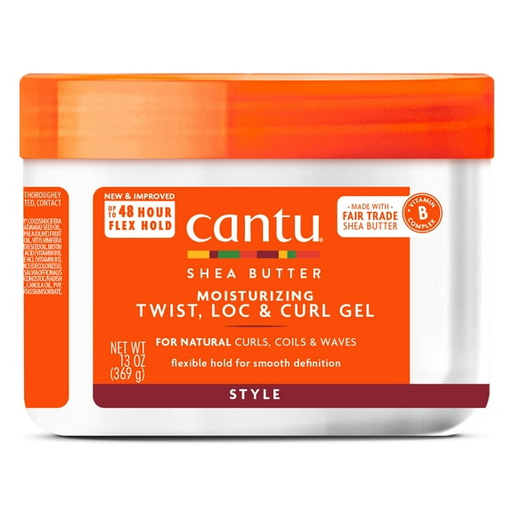 Cantu Shea Butter for Natural Hair Moisturizing Twist & Lock Gel 13 oz. Jar