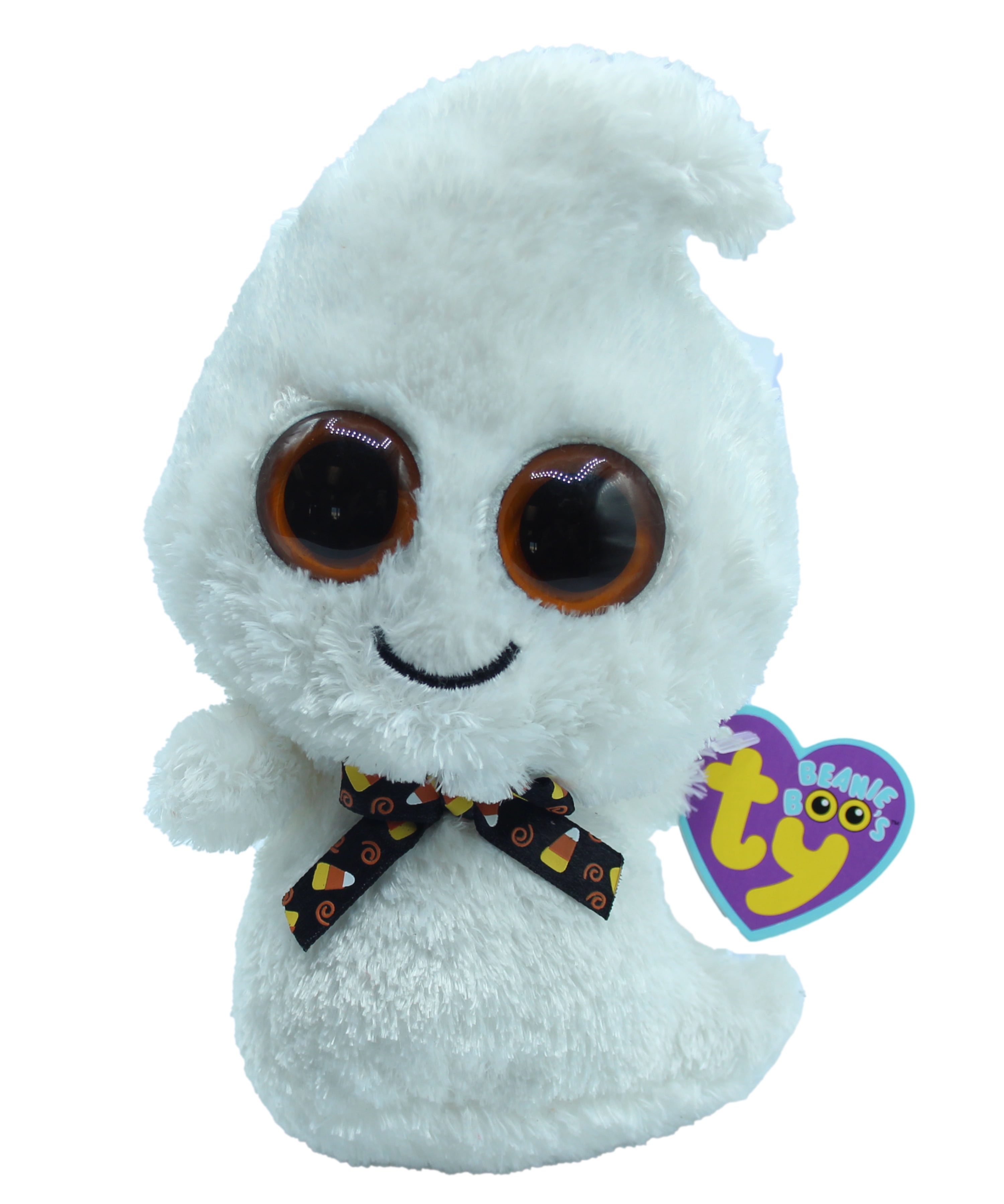 Ty Beanie Boo Phantom the Ghost Solid Eyes, Regular Size