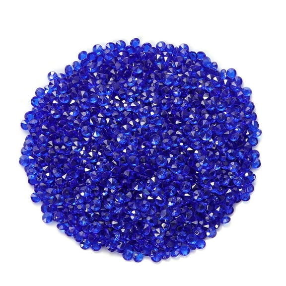 ibasenice 1000pcs Diamond Confetti Acrylic Crystals Dark Blue Shiny Vase Filler Set for Women Wedding