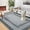Gray, variant on Twister.CK 6'x9' Modern Braided Print Area Rug, Low Pile Non Slip Carpet, Geometric Bordered Area Rugs for Living Room Bedroom Home Office, Navy Blue