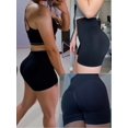 thumbnail image 5 of Butt Lifting Shorts for Women Lounge Gym Yoga Shorts(color:Black size S), 5 of 7