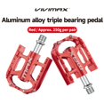 thumbnail image 2 of VIVIMAX Aluminum Alloy Road/Folding Bicycle Pedals,Cleated Design, 3 Independent Bearings, 2 of 9