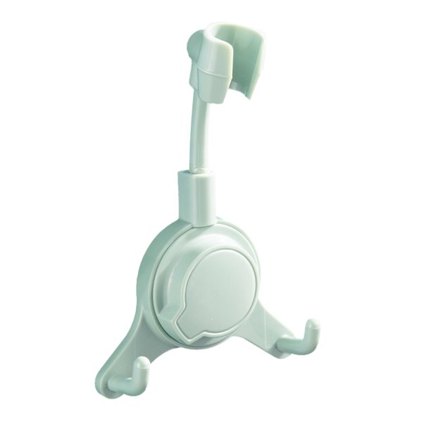 Soporte para cabezal de ducha Ventosa de plástico Soporte para cabezal de ducha Soporte de baño ajustable de 360 °, Verde Inevent HA006169-04B