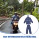 thumbnail image 2 of Conjunto de traje de lluvia reflectante para motocicleta y bicicleta, impermeable y pantalones de lluvia unisex para adultos de doble capa para actividades al aire libre, seguridad nocturna., 2 of 7