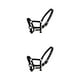 thumbnail image 3 of Collar de cabeza de brida de poni Billuyoard con cuello Halter acolchado Negro METRO 2piezas, 3 of 6