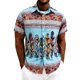 thumbnail image 1 of Camisas Casuales de Manga Corta con Botón Abajo para Hombre con Cuello Abierto Impreso para Vacaciones, Playa Y Ropa Casual Diaria, 1 of 7