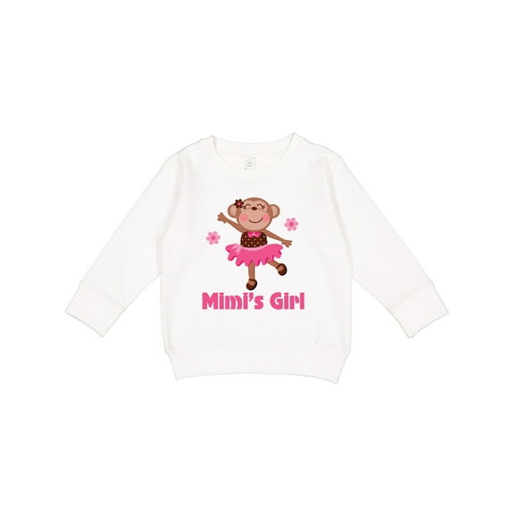 Inktastic Mimi's Girl Monkey Toddler Sweatshirt