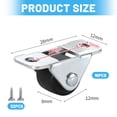thumbnail image 2 of Small Quiet Rotates Casters Wheel with Rubber for Furniture Strong Construction Easy installs for Home Use, 2 of 8