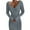 C-Grey250, variant on DHFJKG Womens Sweaters Dress Knitted Ribbed Deep V Neck Solid Color Long Sleeve Bodycon Slim Fit Mini Dress Winter Pullover Sweater Comfort Dresses