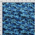 thumbnail image 4 of oneOone Polyester Spandex Blue Fabric Abstract Sewing Material Print Fabric By The Yard 56 Inch Wide, 4 of 5