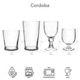 thumbnail image 3 of TarHong PSLGB105GCC 10.5 oz Cordoba Stacking Goblet, Set of 6 - Clear, 3 of 4