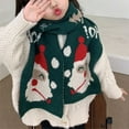 thumbnail image 4 of Acuteok Kids Winter Warm Knit Scarves Christmas Cartoon Santa Claus Christmas Tree Stars Scarf Neck Warmer, 4 of 5
