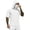 White, variant on ZVNAΖH Men's Sun Protection Hooded T-Shirt, Short Sleeve Athletic Top with Face Mask for Workout & Outdoor, S-3XL