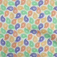 thumbnail image 1 of oneOone Viscose Jersey Light Mint Green Fabric Paisleys Quilting Supplies Print Sewing Fabric By The Yard 60 Inch Wide, 1 of 1