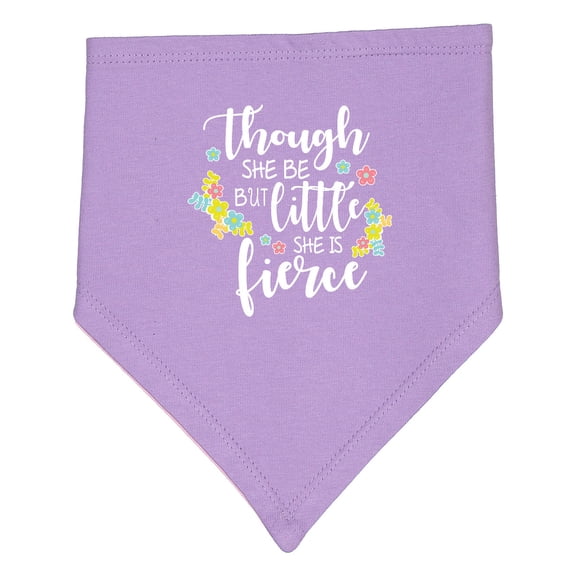 Inktastic Though She Be but Little She is Fierce Shakespeare Baby Bandana Bib