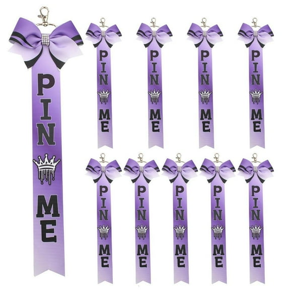 10 Pieces Cheer Accessories Rhinestones Bowknot Keychains Backpack Decoration