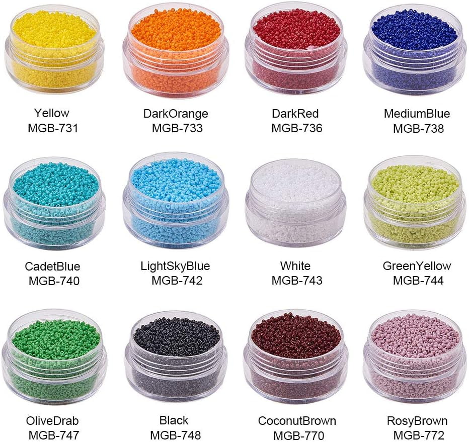 135000Pcs 15/0 MGB Japanese Glass Seed Beads Opaque Color Round Rocailles Seed Beads