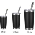 thumbnail image 3 of Hoshen Stainless Steel Portable Telescopic Straw, Two-In-One Detachable Telescopic Straw, Detachable, Reusable Straw With Shell, With Cleaning Brush -, 3 of 5