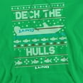 thumbnail image 2 of Lund Deck the Hulls Adult Pull-Over Hoodie, Kelly Green, 3X-Large, 2 of 4