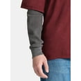 thumbnail image 4 of No Boundaries Cotton Washed Tee with Layered Long Sleeves, Men's & Big Men's, 4 of 5