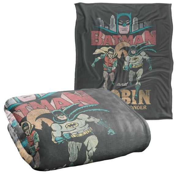 Batman Classic Tv Classic Duo Officially Licensed Silky Touch Super Soft Throw Blanket 50' x 60'