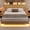 Oak, variant on Einhomn Floating Bed Frame with Storage Headboard, Twin Size Platform Bed with LED Lights and Charging Station