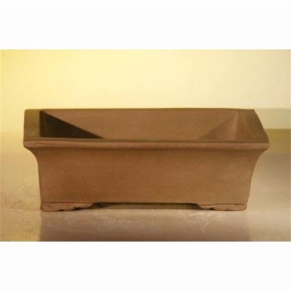 8.25 x 5.75 x 3 in. Rectangle Unglazed Ceramic Pot, Tan