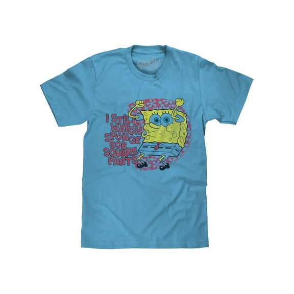 Tee Luv I Still Watch Spongebob Squarepants Cartoon Shirt (Men's) (3XL)