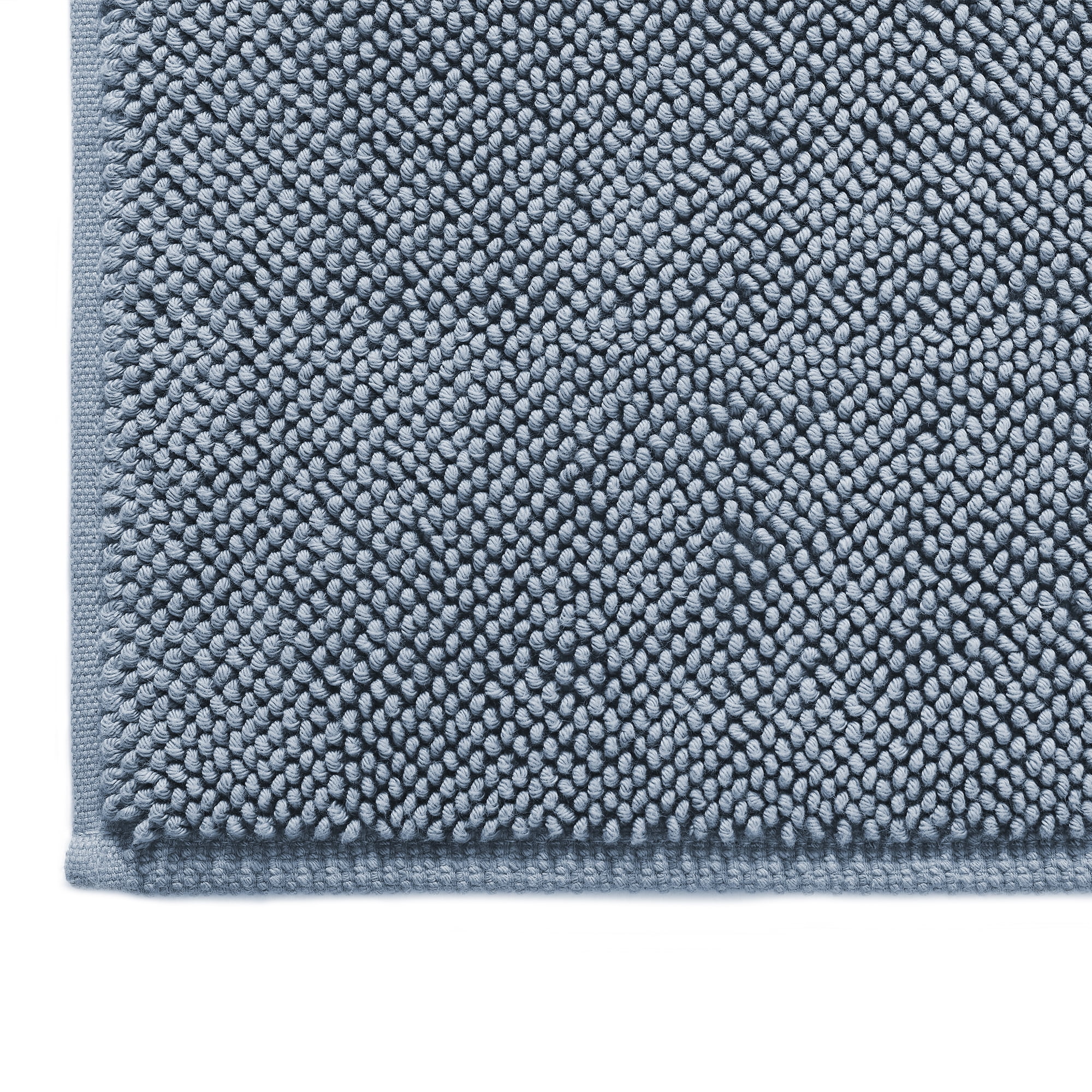 Modern Threads Reversible Bath Rugs 100% Cotton, 20" x 28", Blue