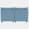 thumbnail image 3 of Jopath 32" Modular Storage Loveseat Sofa, Convertible Loveseat Sleeper Couch, Modern Upholstered Loveseat Sofa with Fabric for Living Room, Blue, 3 of 7
