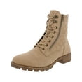 thumbnail image 2 of White Mountain Womens Dashing Faux Suede Quilted Combat & Lace-up Boots, 2 of 4