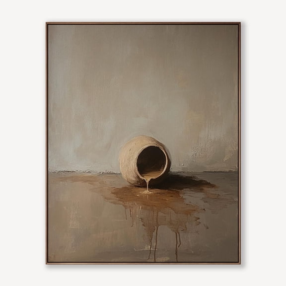 Christian Wall Art Alabaster Jar Print Modern Christian Art, Unframed Paper Poster 8x10in