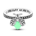 thumbnail image 6 of MULA 925 Sterling Silver Finger Ring for Women, Luminous Firefly Hypoallergenic Sparkling AAA CZ Birthday Gift Jewelry with Box Size 6, 6 of 12