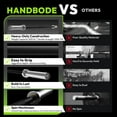 thumbnail image 4 of HANDBODE Olympic Barbell Bar 5 ft Weightlifting Bar for Powerlifting, Bench Press, Deadlift, Squat - 500 lb Capacity, Home & Gym Strength Training, Silver & Black, 4 of 10