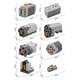 thumbnail image 4 of Tekniska delar servomotor batterilåda IR infraröd fjärrkontroll mottagare PF modell kompatibel med eds block tegel db, 4 of 4