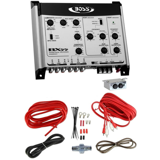 BOSS BX55 2/3 Way Car Audio Electronic Crossover Bass w/Remote Control